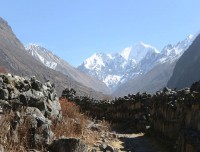 Gangchenpo Himalaya view from Langtang